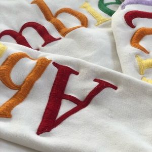 Random lettering sweatshirt